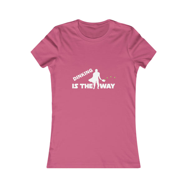 Dinking is the Way Women's Slim-Fit Premium Cotton T-Shirt - Great Pickleball Stuff