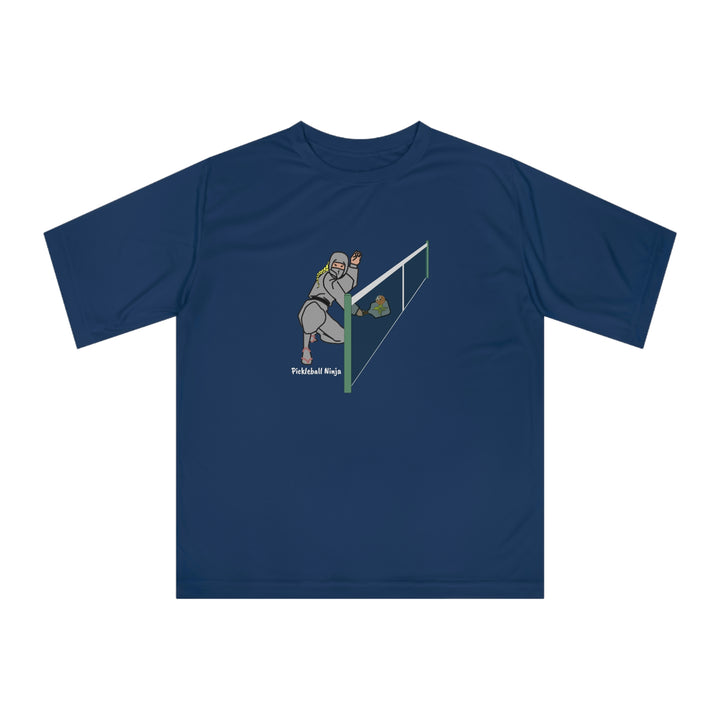 Pickleball Ninja Dinking-Female Unisex Moisture-Wicking T-Shirt - Great Pickleball Stuff