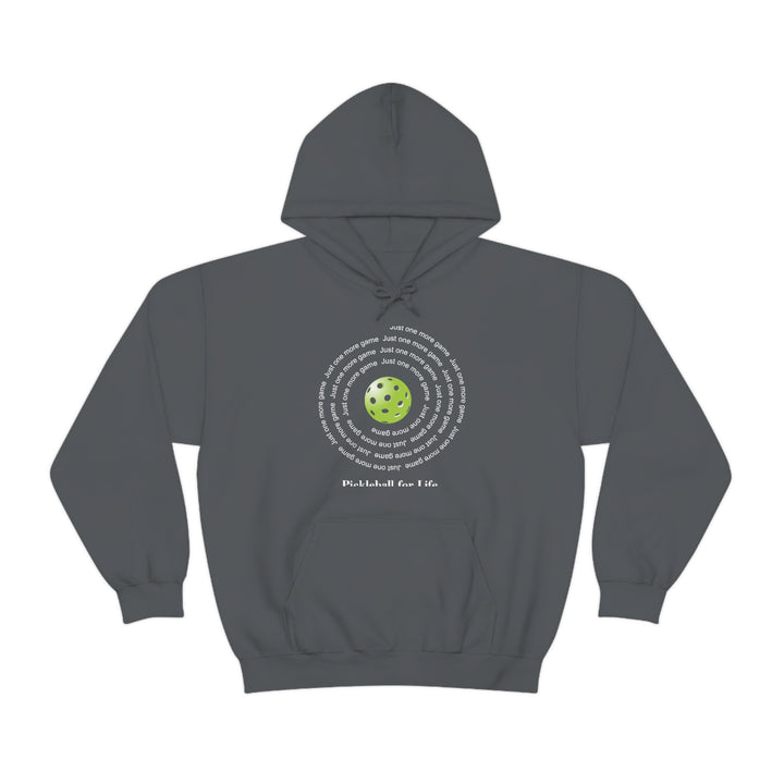 Just One More Game-Spiral Unisex Hoodie - Great Pickleball Stuff