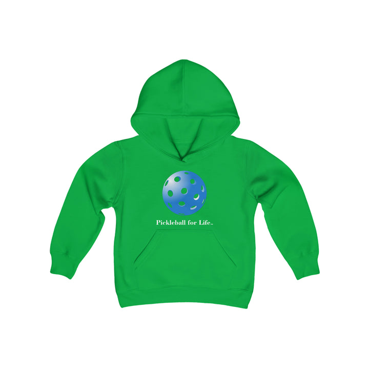 Pickleball for Life-Blue Youth Hoodie - Great Pickleball Stuff