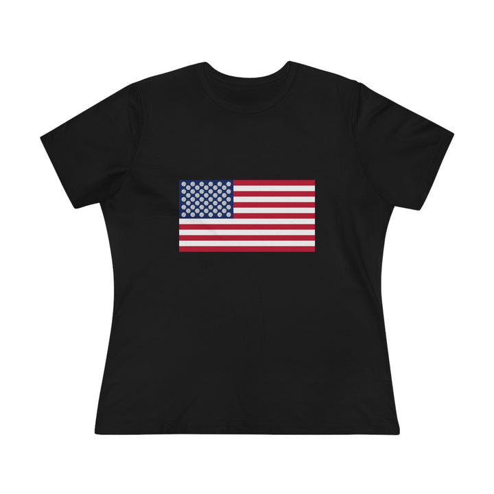 Pickleball Stars Flag Women's Relaxed-Fit T-shirt - Great Pickleball Stuff