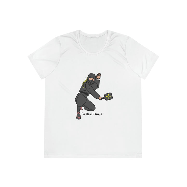 Pickleball Ninja-Female Women's Moisture-Wicking T-Shirt - Great Pickleball Stuff