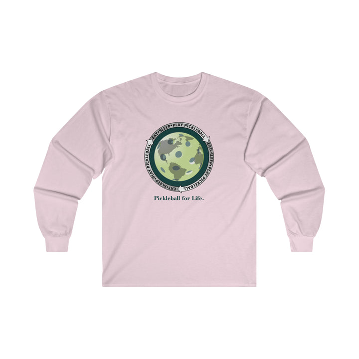 Eat Sleep Play Pickleball Ultra Cotton Long Sleeve Tee - Great Pickleball Stuff