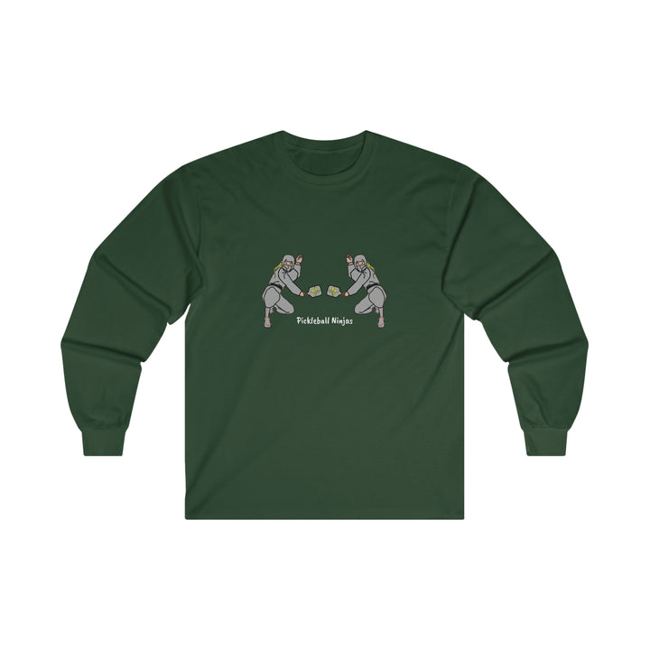 Pickleball Ninjas-Women's Doubles Ultra Cotton Long Sleeve Tee - Great Pickleball Stuff