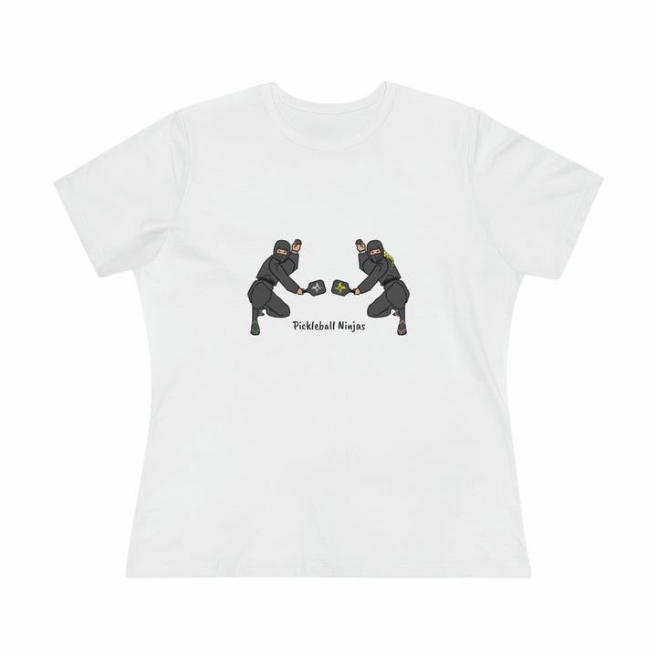 Pickleball Ninjas-Mixed Doubles Women's Relaxed-Fit T-shirt - Great Pickleball Stuff