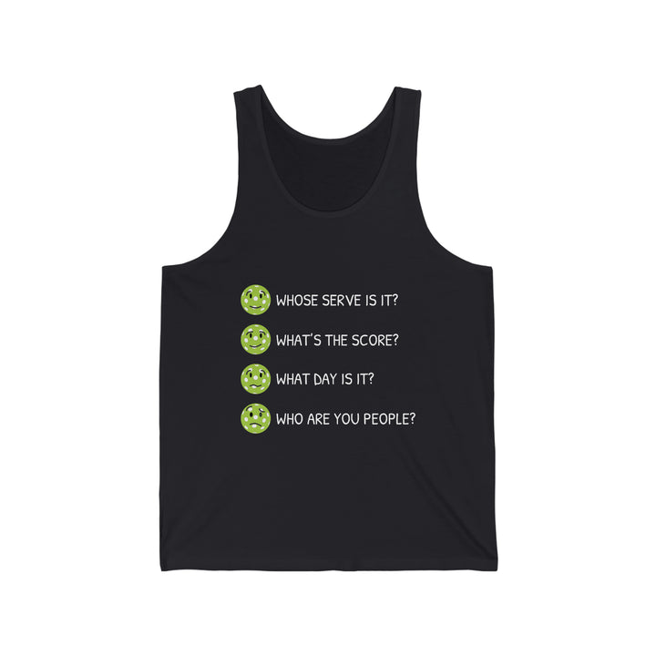 Who Are You People? Unisex Cotton Tank - Great Pickleball Stuff