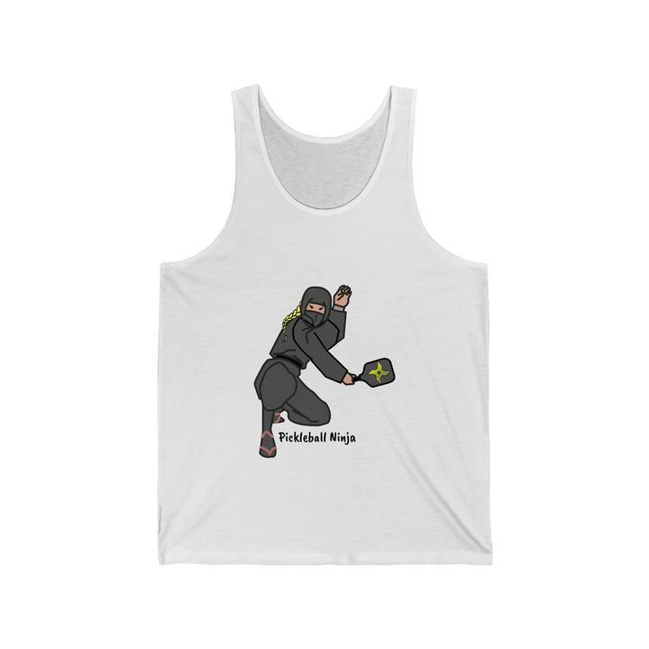 Pickleball Ninja-Female  Unisex Cotton Tank - Great Pickleball Stuff