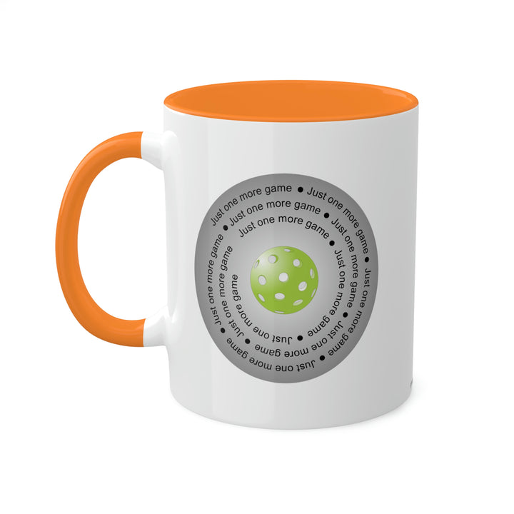 Just One More Game-Silver Coffee Mug - Great Pickleball Stuff