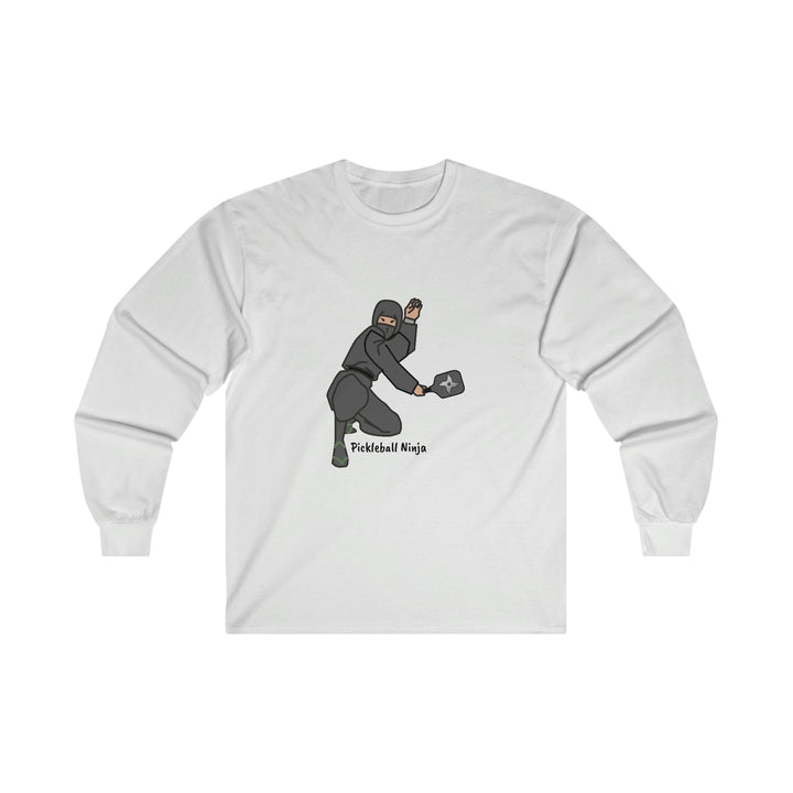 Pickleball Ninja-Male Ultra Cotton Long Sleeve Tee - Great Pickleball Stuff