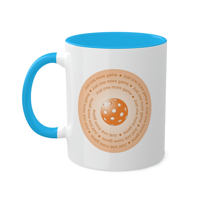 Just One More Game-Orange Coffee Mug - Great Pickleball Stuff