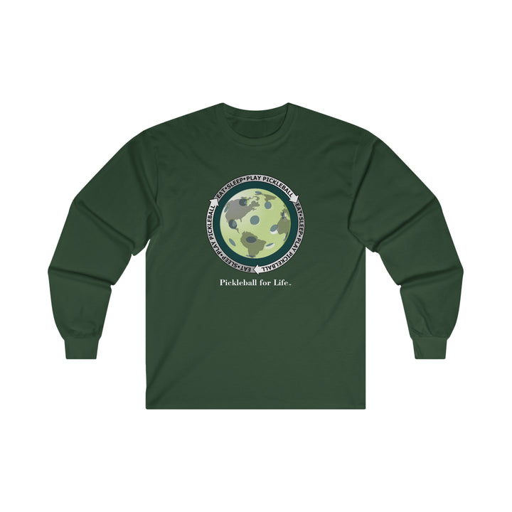 Eat Sleep Play Pickleball Ultra Cotton Long Sleeve Tee - Great Pickleball Stuff