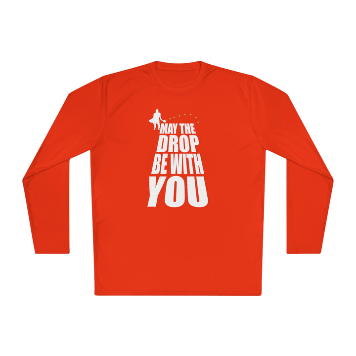 May the Drop Be With You Unisex Moisture-Wicking Long Sleeve Tee - Great Pickleball Stuff