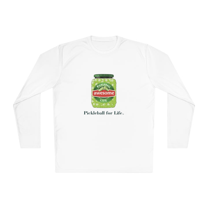 Awesome Pickles Unisex Moisture-Wicking Long Sleeve Tee - Great Pickleball Stuff