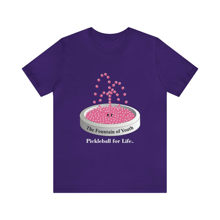 The Pickleball Fountain-Pink Unisex T-Shirt - Great Pickleball Stuff