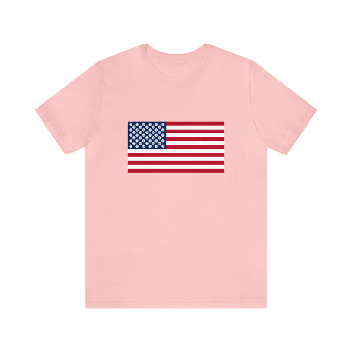 Pickleball Stars Flag Unisex T-Shirt - Great Pickleball Stuff