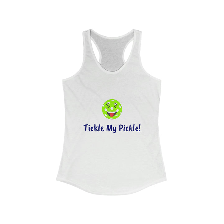 Tickle My Pickle Women's Racerback Tank - Great Pickleball Stuff