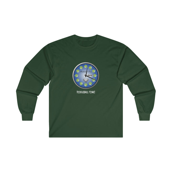 Pickleball Time Ultra Cotton Long Sleeve Tee - Great Pickleball Stuff