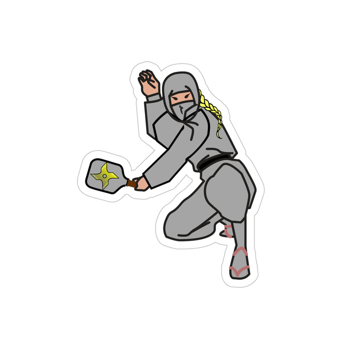 Pickleball Ninja-Female Decal - Great Pickleball Stuff