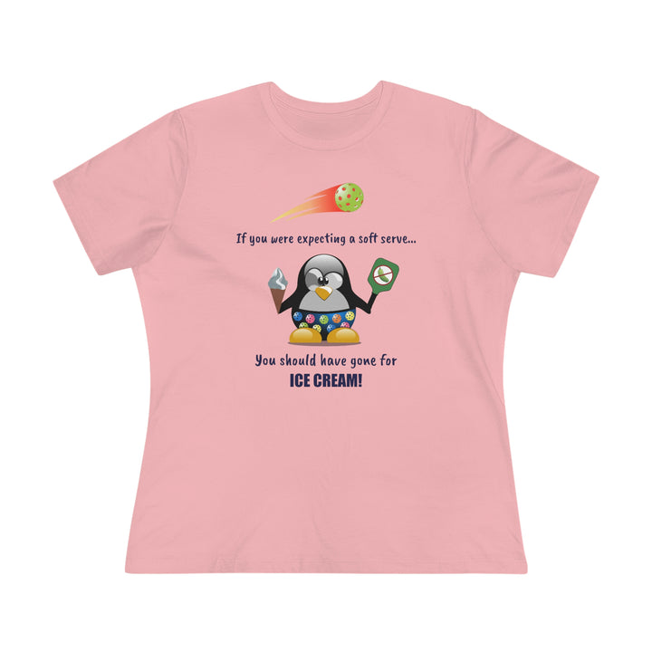 If You Were Expecting a Soft Serve, You Should Have Gone for Ice Cream-Penguin Women's Relaxed-Fit T-shirt - Great Pickleball Stuff