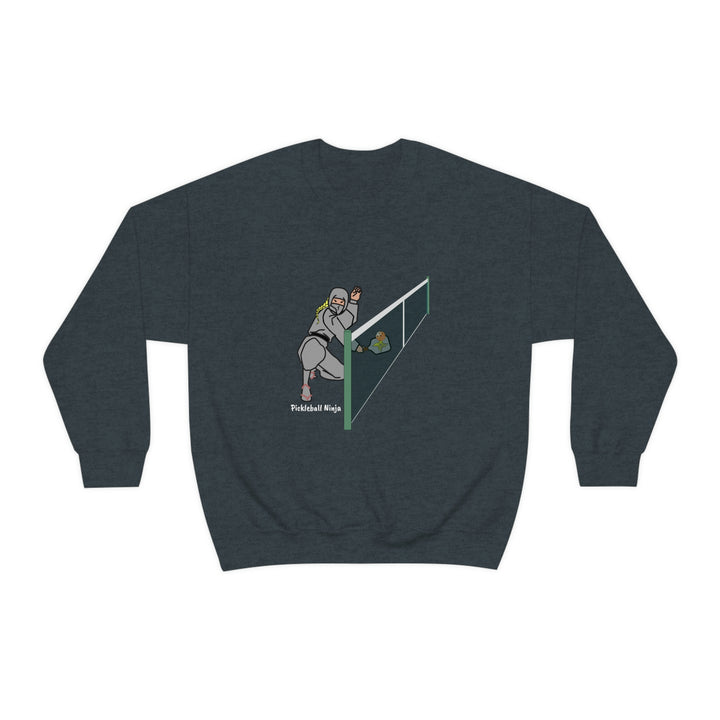 Pickleball Ninja Dinking-Female Unisex Crewneck Sweatshirt - Great Pickleball Stuff