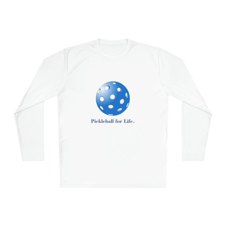 Pickleball for Life-Blue Unisex Moisture-Wicking Long Sleeve Tee - Great Pickleball Stuff