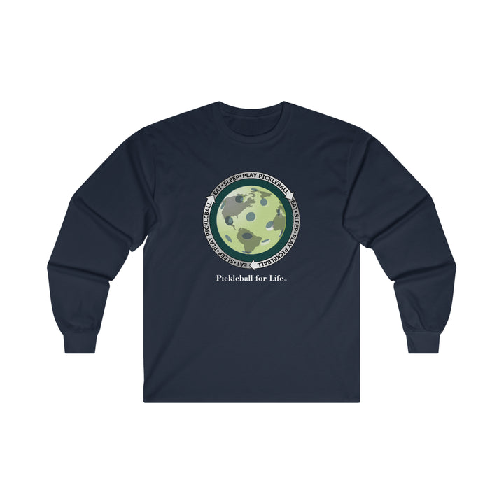 Eat Sleep Play Pickleball Ultra Cotton Long Sleeve Tee - Great Pickleball Stuff