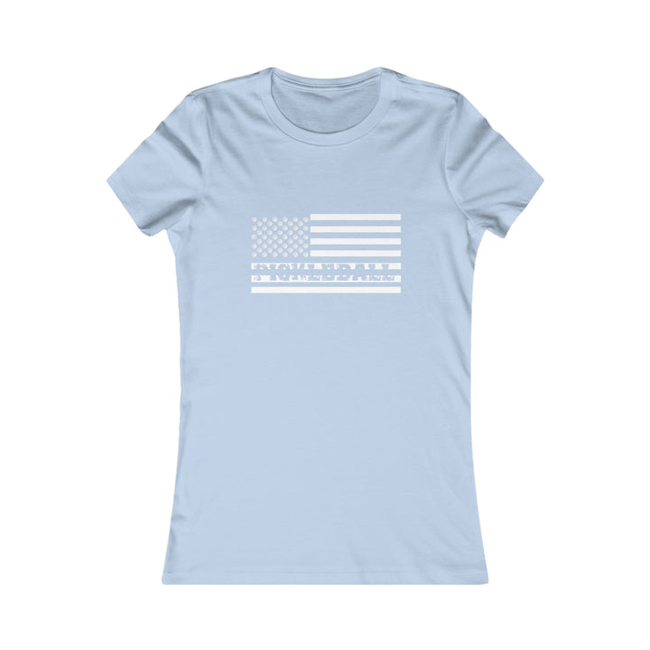 Pickleball Flag Transparent Women's Slim-Fit Premium Cotton T-Shirt - Great Pickleball Stuff