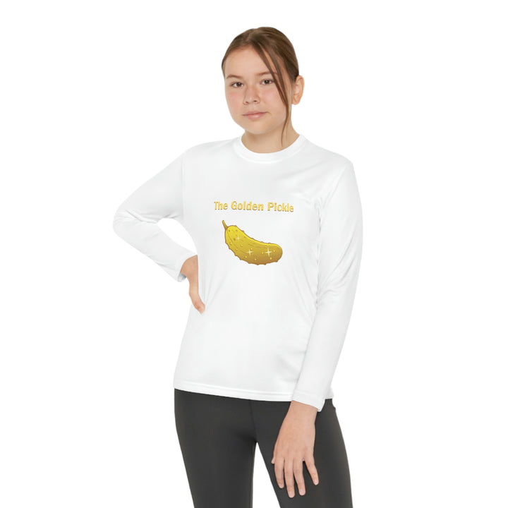 The Golden Pickle Youth Long Sleeve Moisture-Wicking T-Shirt - Great Pickleball Stuff