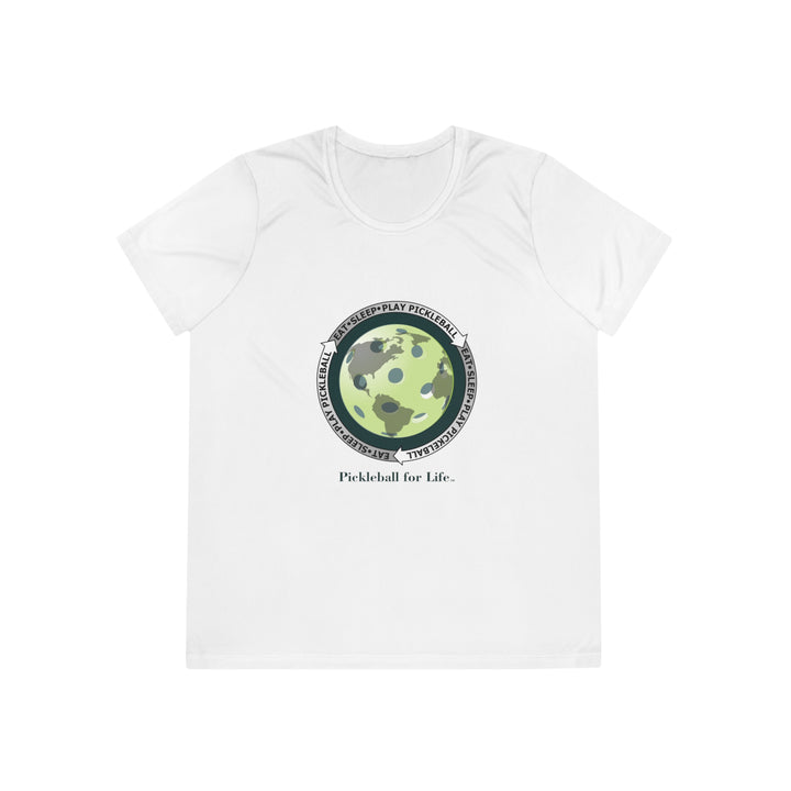 Eat Sleep Play Pickleball Women's Moisture-Wicking T-Shirt - Great Pickleball Stuff