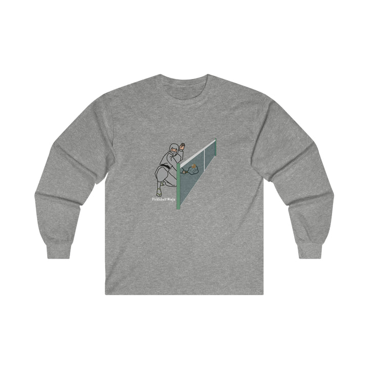 Pickleball Ninja Dinking-Male Ultra Cotton Long Sleeve Tee - Great Pickleball Stuff