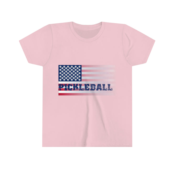 Pickleball Flag (Faded) Youth T-Shirt - Great Pickleball Stuff