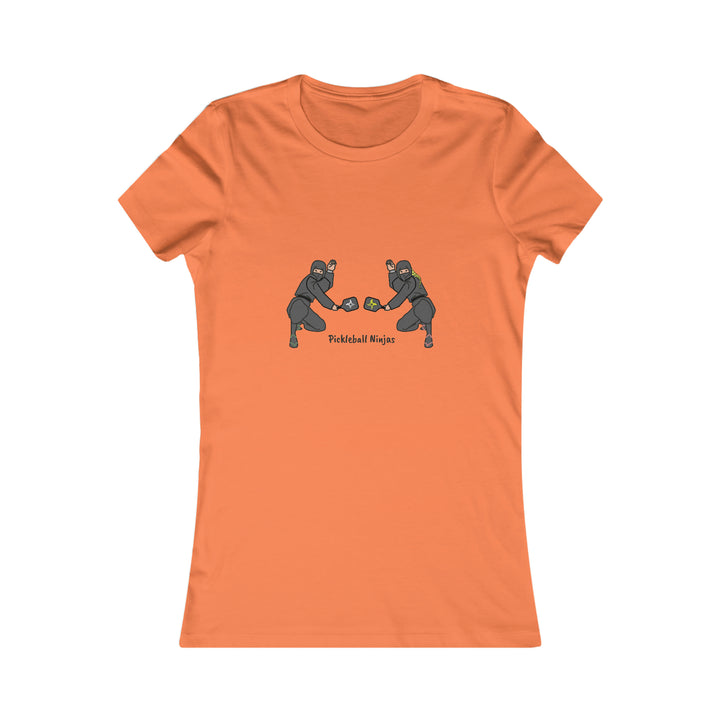 Pickleball Ninjas-Mixed Doubles Women's Slim-Fit Cotton T-Shirt - Great Pickleball Stuff