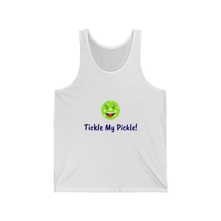 Tickle My Pickle Unisex Cotton Tank - Great Pickleball Stuff