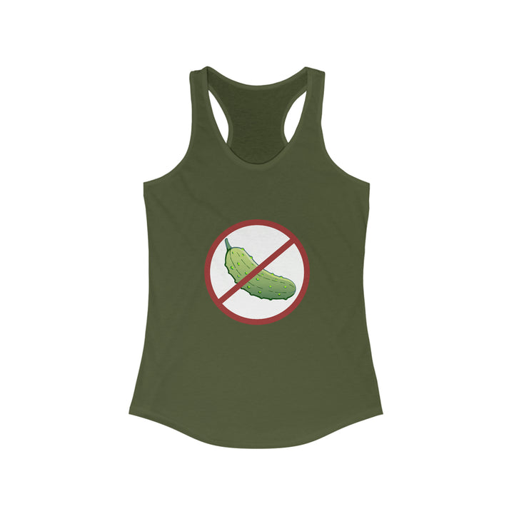 No Pickle! Women's Racerback Tank - Great Pickleball Stuff