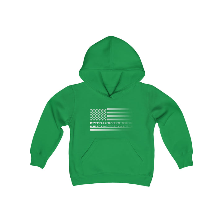 Pickleball Flag Transparent (Faded) Youth Hoodie - Great Pickleball Stuff