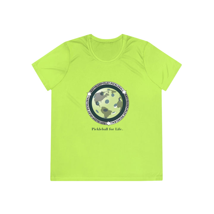 Eat Sleep Play Pickleball Women's Moisture-Wicking T-Shirt - Great Pickleball Stuff