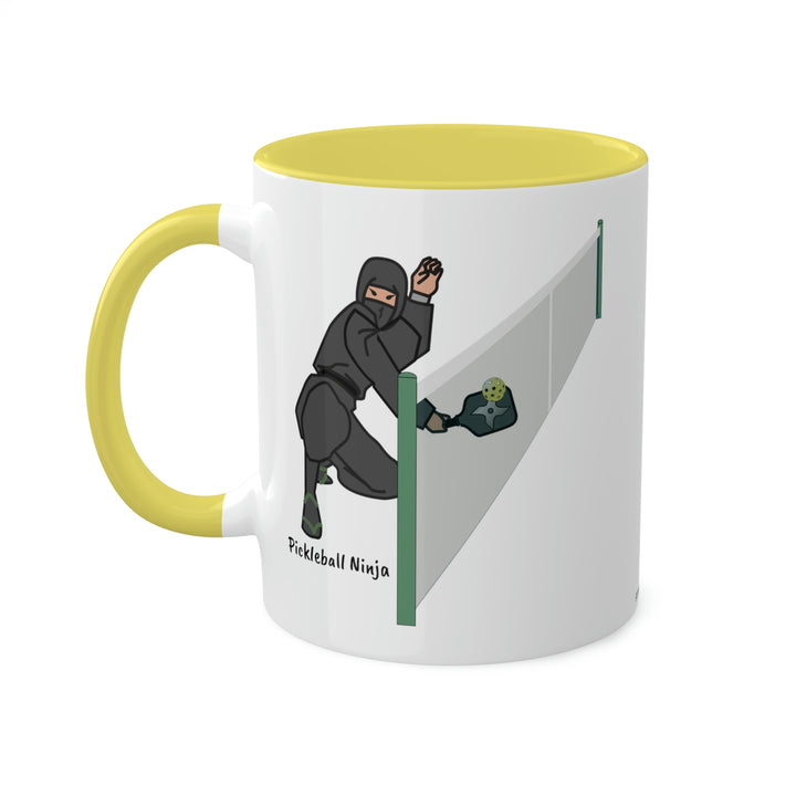 Pickleball Ninja Dinking-Male Coffee Mug-Great Pickleball Stuff