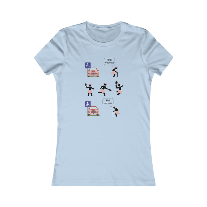 Got'em! (Old Woman) Women's Slim-Fit Premium Cotton T-Shirt - Great Pickleball Stuff