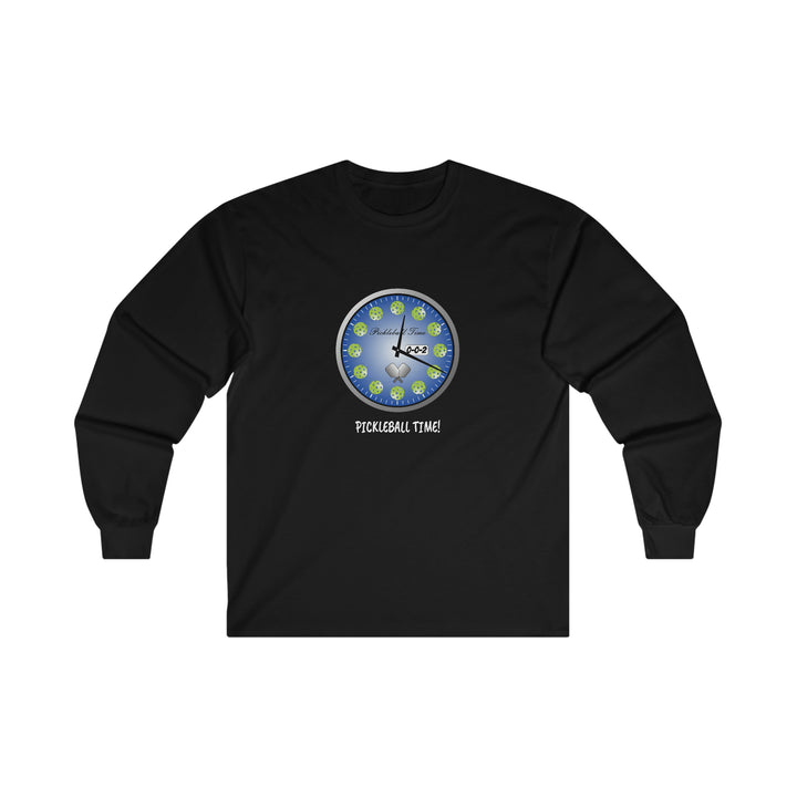 Pickleball Time Ultra Cotton Long Sleeve Tee - Great Pickleball Stuff