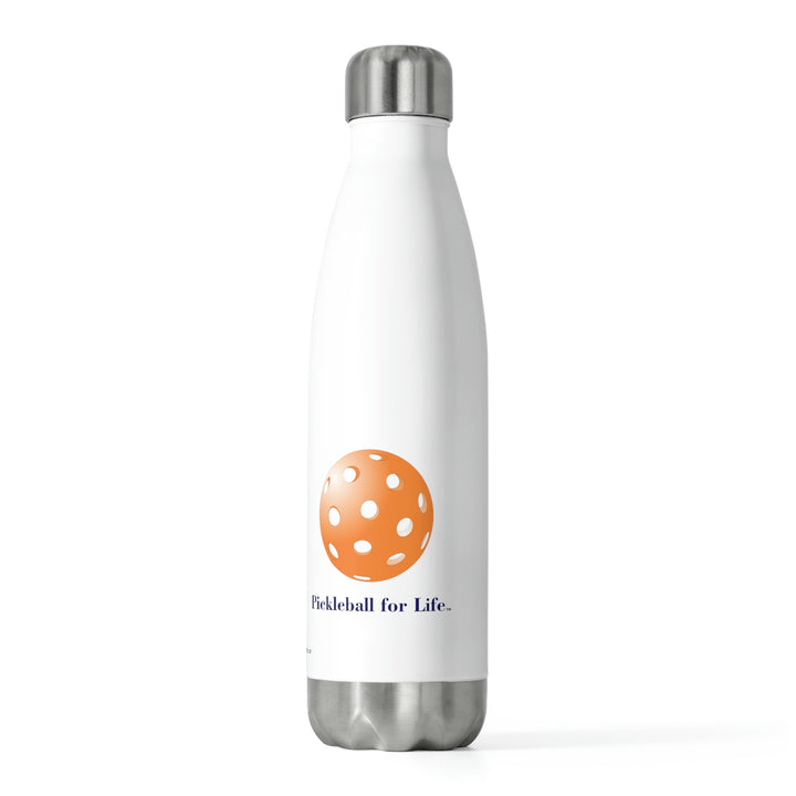 Pickleball for Life-Orange Insulated Water Bottle (20oz) - Great Pickleball Stuff