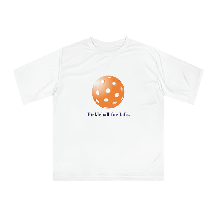 Pickleball for Life-Orange Unisex Moisture-Wicking T-Shirt - Great Pickleball Stuff