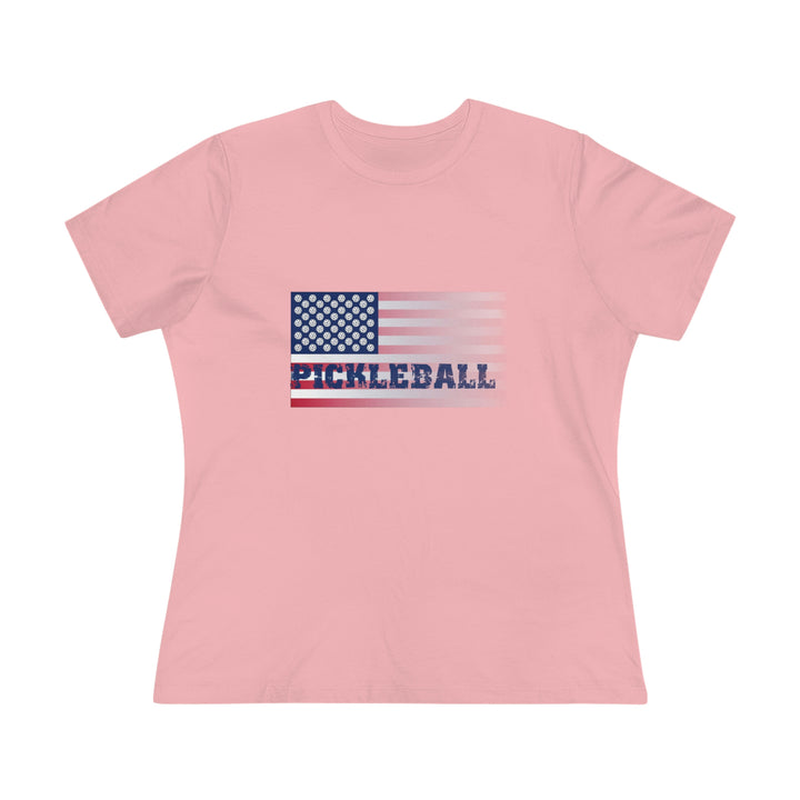 Pickleball Flag (Faded) Women's Relaxed-Fit T-shirt - Great Pickleball Stuff