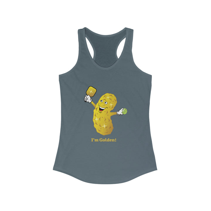 I'm Golden! Women's Racerback Tank - Great Pickleball Stuff