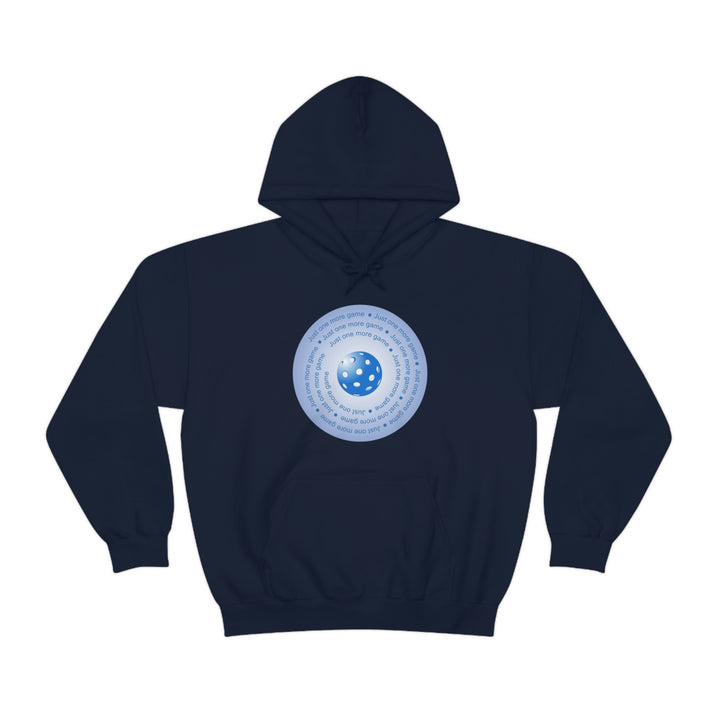 Just One More Game-Blue Unisex Hoodie - Great Pickleball Stuff