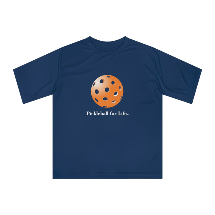 Pickleball for Life-Orange Unisex Moisture-Wicking T-Shirt - Great Pickleball Stuff