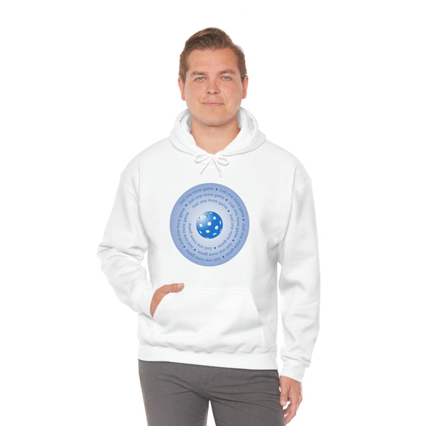 Just One More Game-Blue Unisex Hoodie - Great Pickleball Stuff