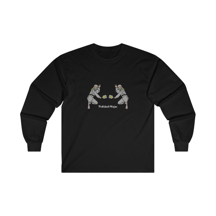 Pickleball Ninjas-Women's Doubles Ultra Cotton Long Sleeve Tee - Great Pickleball Stuff