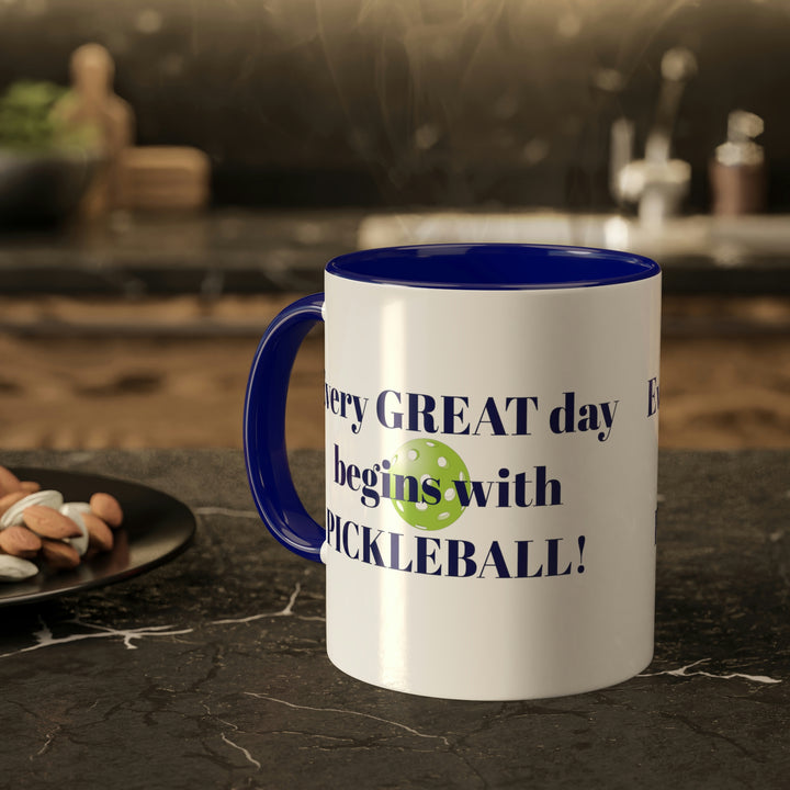 Every Great Day Begins with Pickleball! Coffee Mug - Great Pickleball Stuff