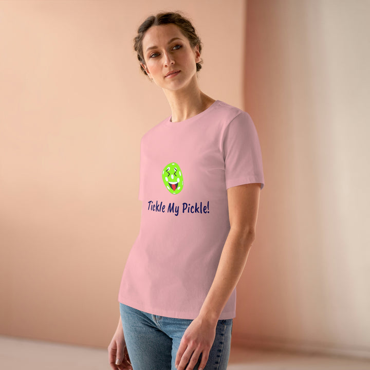 Tickle My Pickle Women's Relaxed-Fit T-shirt - Great Pickleball Stuff