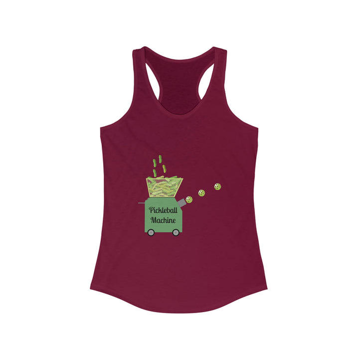 The Pickleball Machine Women's Racerback Tank - Great Pickleball Stuff